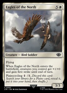 MTG ■白/英語版■ 《北方の大鷲/Eagles of the North》★FOIL★ 指輪物語:中つ国の伝承 LTR