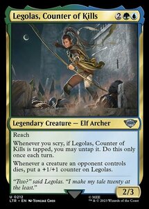 MTG ■金/英語版■ 《打破数を競う者、レゴラス/Legolas, Counter of Kills》★FOIL★ 指輪物語:中つ国の伝承 LTR