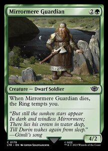 MTG ■緑/英語版■ 《鏡の湖の守護者/Mirrormere Guardian》★FOIL★ 指輪物語:中つ国の伝承 LTR