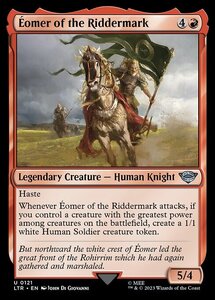 MTG ■赤/英語版■ 《騎士国のエオメル/?omer of the Riddermark》★FOIL★ 指輪物語:中つ国の伝承 LTR