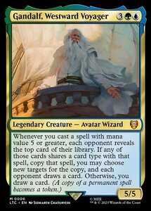 MTG ■金/英語版■ 《西方への航海者、ガンダルフ/Gandalf, Westward Voyager》指輪物語：中つ国の伝承 統率者　LTC