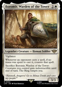 MTG ■白/英語版■ 《塔の長官、ボロミア/Boromir, Warden of the Tower》指輪物語:中つ国の伝承 LTR