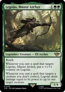 MTG ■緑/英語版■ 《弓の名人、レゴラス/Legolas, Master Archer》指輪物語:中つ国の伝承 LTR