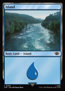 MTG ■土地/英語版■ 《島/Island》指輪物語:中つ国の伝承 LTR