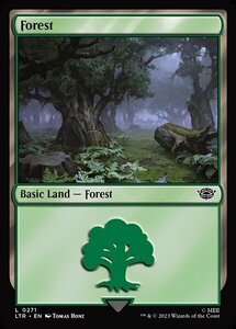 MTG ■土地/英語版■ 《森/Forest》指輪物語:中つ国の伝承 LTR