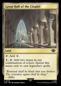 MTG ■土地/英語版■ 《城塞の大広間/Great Hall of the Citadel》指輪物語:中つ国の伝承 LTR