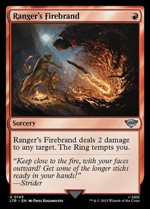 MTG ■赤/英語版■ 《レンジャーの松明/Ranger's Firebrand》指輪物語:中つ国の伝承 LTR