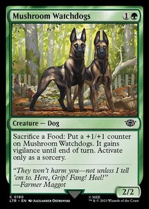 MTG ■緑/英語版■ 《茸の番犬/Mushroom Watchdogs》指輪物語:中つ国の伝承 LTR