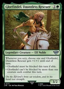 MTG ■緑/英語版■ 《勇敢なる救い手、グロールフィンデル/Glorfindel, Dauntless Rescuer》指輪物語:中つ国の伝承 LTR