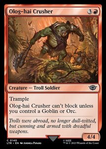 MTG ■赤/英語版■ 《オログ＝ハイの破壊者/Olog-hai Crusher》指輪物語:中つ国の伝承 LTR