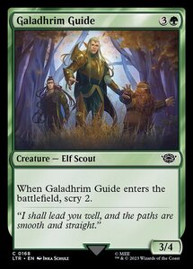 MTG ■緑/英語版■ 《ガラズリムの道案内/Galadhrim Guide》指輪物語:中つ国の伝承 LTR