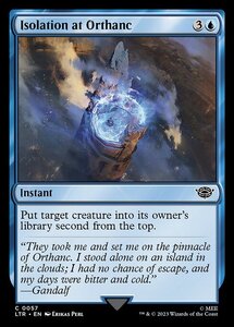 MTG ■青/英語版■ 《オルサンクへの幽閉/Isolation at Orthanc》指輪物語:中つ国の伝承 LTR