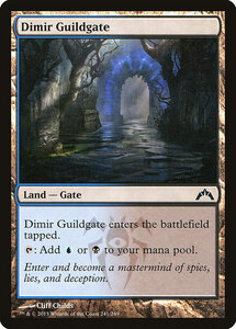 MTG ■土地/英語版■ 《ディミーアのギルド門/Dimir Guildgate》ギルド門侵犯 GTC