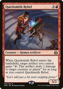 MTG ■赤/英語版■ 《速製職人の反逆者/Quicksmith Rebel》霊気紛争 AER