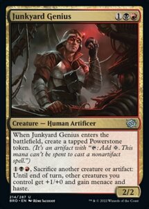 MTG ■金/英語版■ 《廃品置場の天才/Junkyard Genius》★FOIL★ 兄弟戦争 BRO