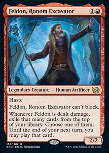 MTG ■赤/英語版■ 《ロノムの発掘家、フェルドン/Feldon, Ronom Excavator》★FOIL★ 兄弟戦争 BRO