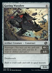 MTG ■無/英語版■ 《突き刺す戦耕し/Goring Warplow》★FOIL★ 兄弟戦争 BRO