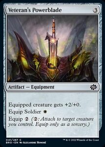 MTG ■無/英語版■ 《古参兵の魔力刃/Veteran's Powerblade》★FOIL★ 兄弟戦争 BRO