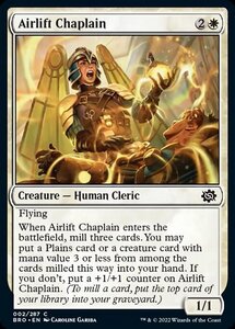 MTG ■白/英語版■ 《空輸する従軍牧師/Airlift Chaplain》★FOIL★ 兄弟戦争 BRO