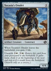 MTG ■無/英語版■ 《トカシアのオニュレット/Tocasia's Onulet》★FOIL★ 兄弟戦争 BRO