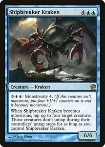 MTG ■青/英語版■《船壊しのクラーケン/Shipbreaker Kraken》★FOIL★ テーロス THS