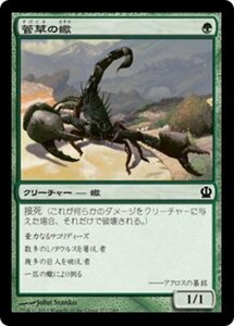 MTG ■緑/日本語版■《菅草の蠍/Sedge Scorpion》テーロス THS