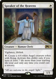 MTG ■白/英語版■ 《天界の語り部/Speaker of the Heavens》Secret Lair:Angels PAGL