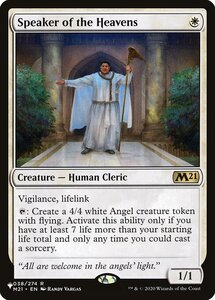 MTG ■白/英語版■ 《天界の語り部/Speaker of the Heavens》Secret Lair:Angels PAGL