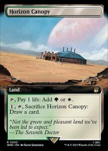 MTG ■土地/英語版■ 《地平線の梢/Horizon Canopy》▲拡張アート▲ ドクター・フー WHO