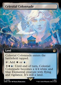 MTG ■土地/英語版■ 《天界の列柱/Celestial Colonnade》▲拡張アート▲ ドクター・フー WHO