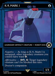 MTG ■青/英語版■ 《K-9 マークI型/K-9, Mark I》▲ショーケース▲ ドクター・フー WHO