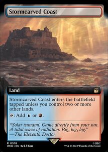 MTG ■土地/英語版■ 《嵐削りの海岸/Stormcarved Coast》▲拡張アート▲ ドクター・フー WHO