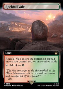 MTG ■土地/英語版■ 《落石の谷間/Rockfall Vale》▲拡張アート▲ ドクター・フー WHO