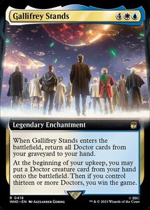 MTG ■金/英語版■ 《ギャリフレイは生き続ける/Gallifrey Stands》▲拡張アート▲ ドクター・フー WHO