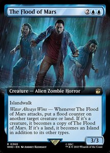 MTG ■青/英語版■ 《火星の水ゾンビ/The Flood of Mars》▲拡張アート▲ ドクター・フー WHO