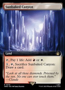 MTG ■土地/英語版■ 《灼陽大峡谷/Sunbaked Canyon》★拡張FOIL★ ドクター・フー WHO