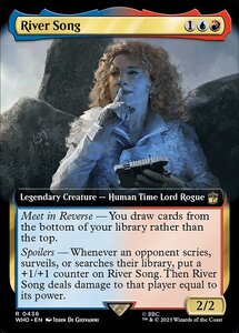 MTG ■金/英語版■ 《リヴァー・ソング/River Song》★拡張FOIL★ ドクター・フー WHO