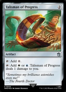 MTG ■無/英語版■ 《発展のタリスマン/Talisman of Progress》★サージFOIL★ ドクター・フー WHO