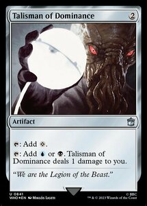 MTG ■無/英語版■ 《威圧のタリスマン/Talisman of Dominance》★サージFOIL★ ドクター・フー WHO