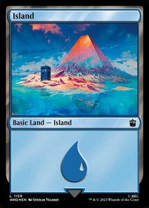 MTG ■土地/英語版■ 《島/Island》★サージFOIL★ ドクター・フー WHO