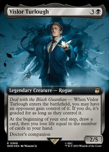 MTG ■黒/英語版■ 《ヴィスラー・ターロー/Vislor Turlough》★拡張サージFOIL★ ドクター・フー WHO