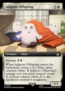 MTG ■白/英語版■ 《アディポーズの子/Adipose Offspring》★拡張サージFOIL★ ドクター・フー WHO