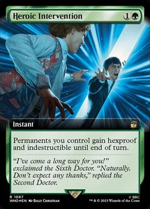 MTG ■緑/英語版■ 《英雄的介入/Heroic Intervention》★拡張サージFOIL★ ドクター・フー WHO