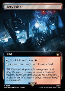 MTG ■土地/英語版■ 《焦熱島嶼域/Fiery Islet》★拡張サージFOIL★ ドクター・フー WHO