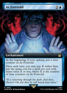 MTG ■青/英語版■ 《予言により/As Foretold》★拡張サージFOIL★ ドクター・フー WHO