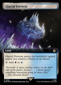 MTG ■土地/英語版■ 《氷河の城砦/Glacial Fortress》★拡張サージFOIL★ ドクター・フー WHO