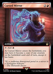 MTG ■赤/英語版■ 《呪われた鏡/Cursed Mirror》★拡張サージFOIL★ ドクター・フー WHO