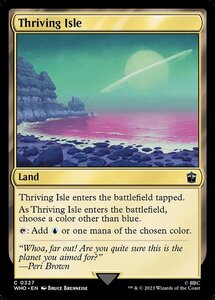 MTG ■土地/英語版■ 《興隆する島嶼/Thriving Isle》★FOIL★ ドクター・フー WHO