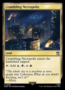 MTG ■土地/英語版■ 《崩れゆく死滅都市/Crumbling Necropolis》★FOIL★ ドクター・フー WHO