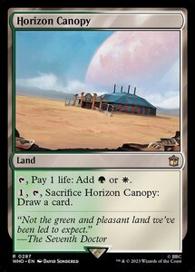 MTG ■土地/英語版■ 《地平線の梢/Horizon Canopy》★FOIL★ ドクター・フー WHO